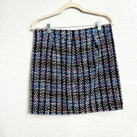 J CREW Multicolored Tweed Mini Skirt - Size 6 - Picture 4 of 7